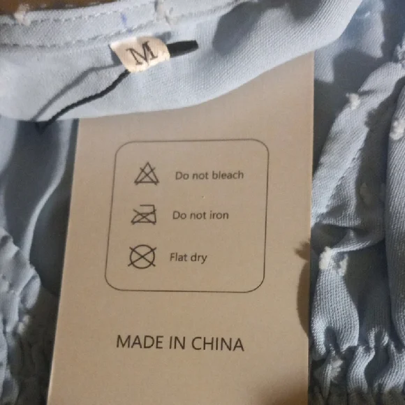 Light Blue Smocked Dress - Picture 3 of 6